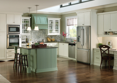 two tone kitchen cabinet design