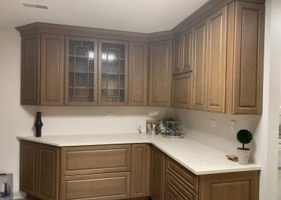 Classic wood kitchen cabinets example